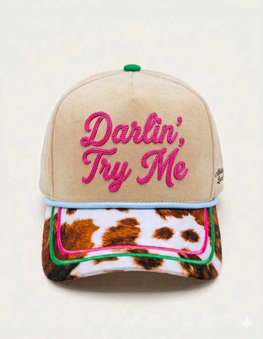 PREORDER Western Statement Trucker Hats – Wranglin’ & Darlin’ Try Me - Ships 6-27