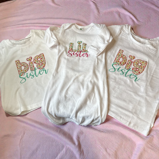 BIG SISTER Appliqué Shirt