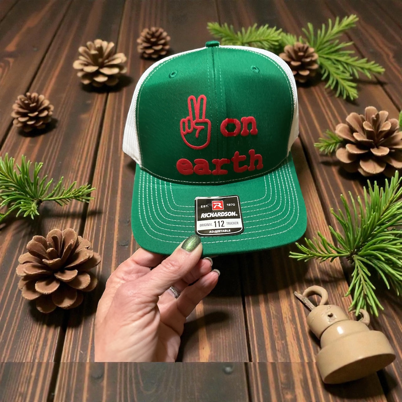 🕊️ “Peace on Earth” Richardson 112 Hat — Holiday Edition 🎄