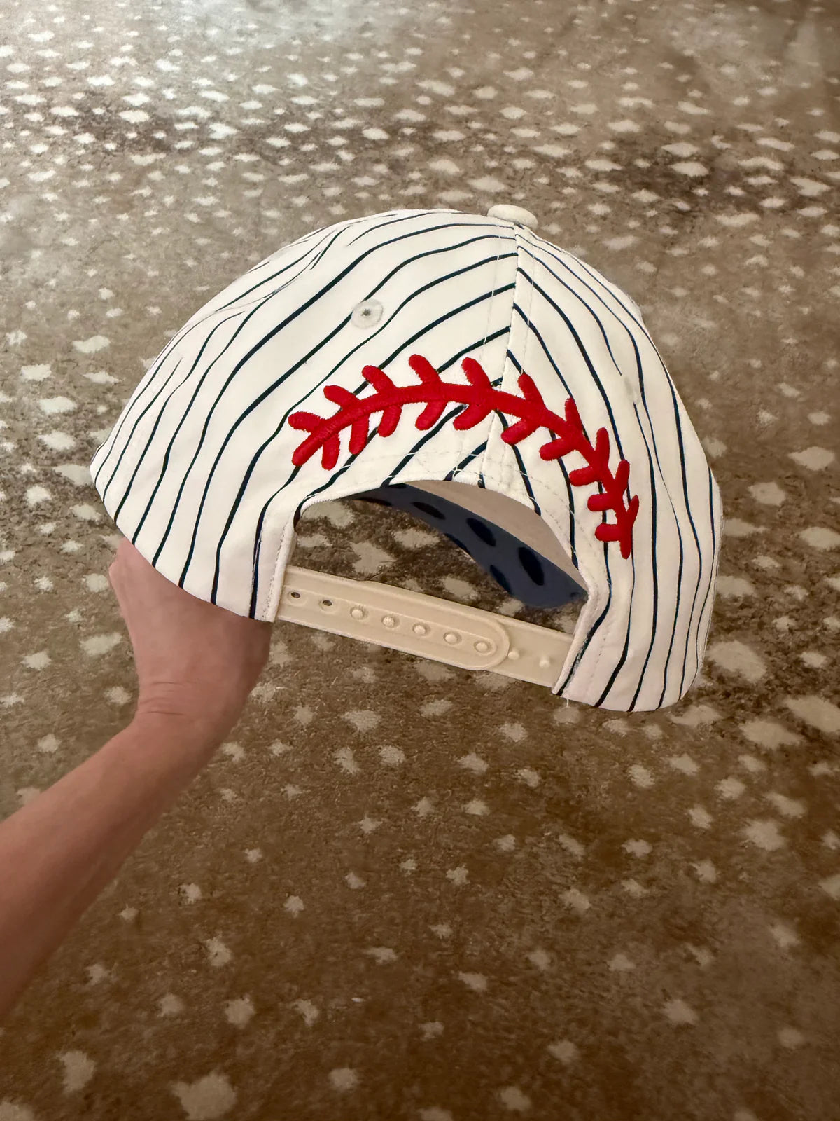 Let’s Go Kid Baseball Hat | Embroidered Baseball Mom Trucker Hat | Pinstripe Game Day Snapback | Baseball Fan Cap
