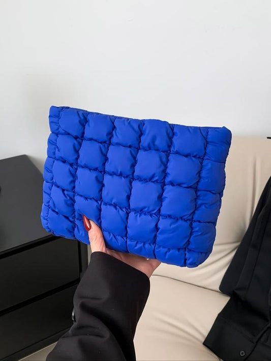 CUSTOM*****Large quilted Puff pouch CLUTCH