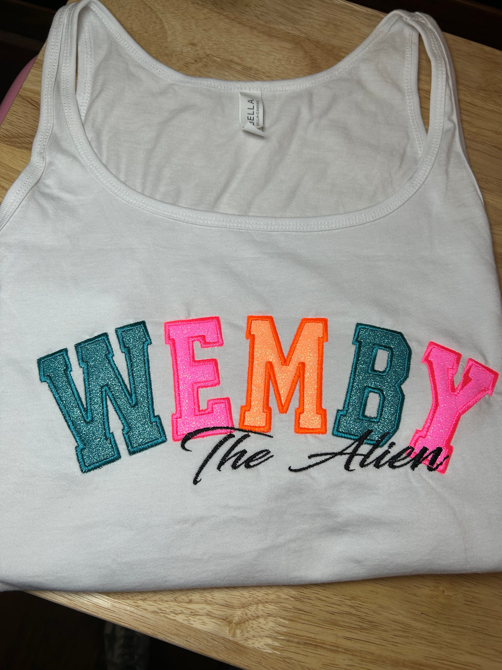 San Antonio neon glitter colors Basketball tee! Finals Shirt  The Alien