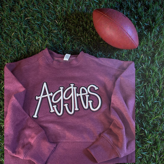 Aggie 3D Puff with Outline