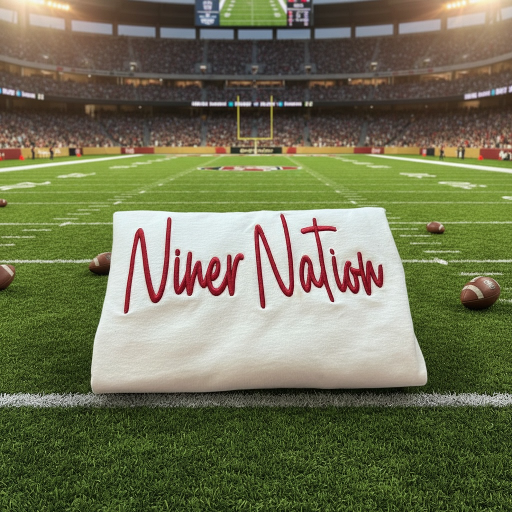Niner Nation 3D Puff embroidered long sleeve