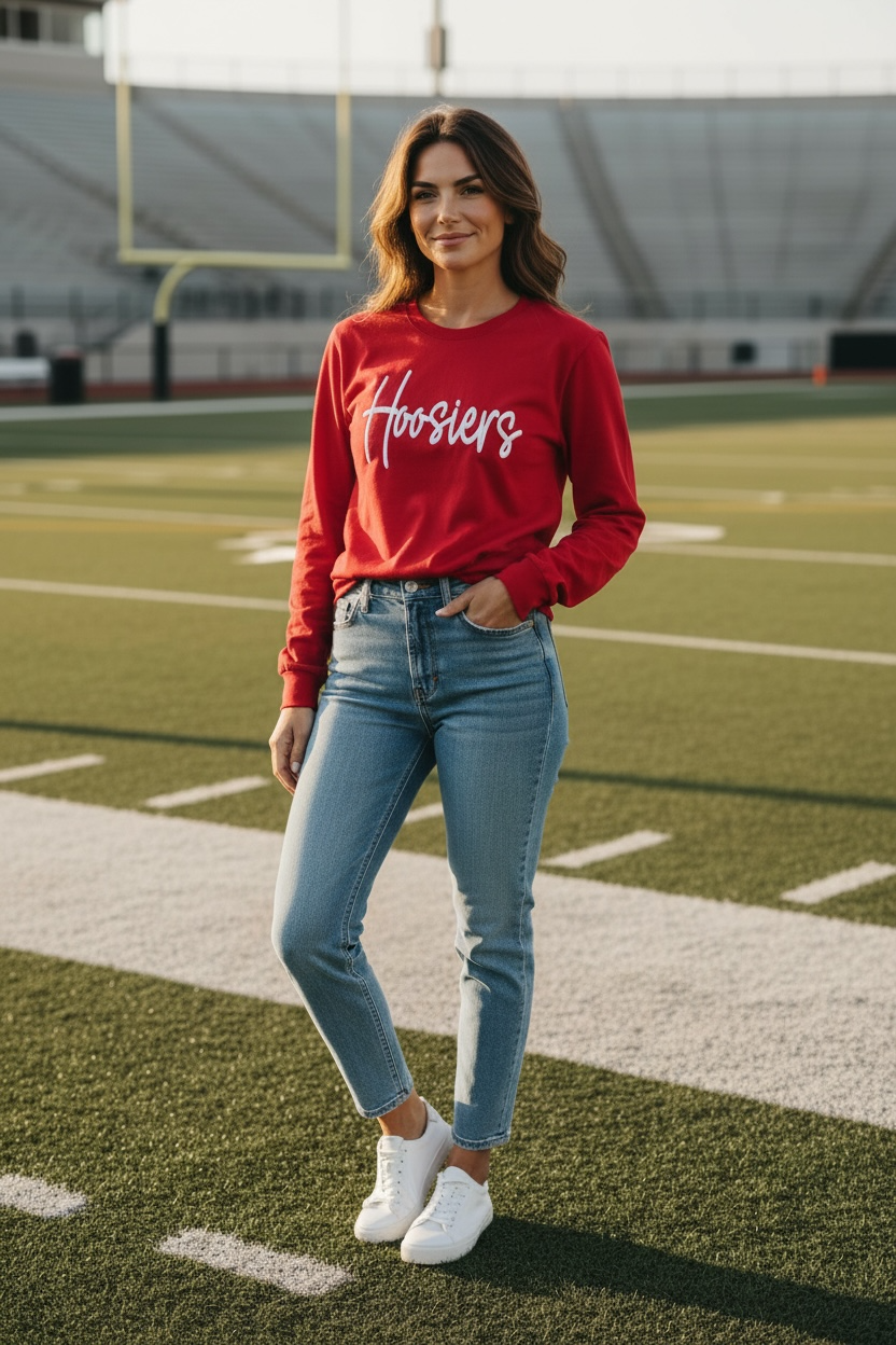 Hoosiers 3D Puff on long sleeve