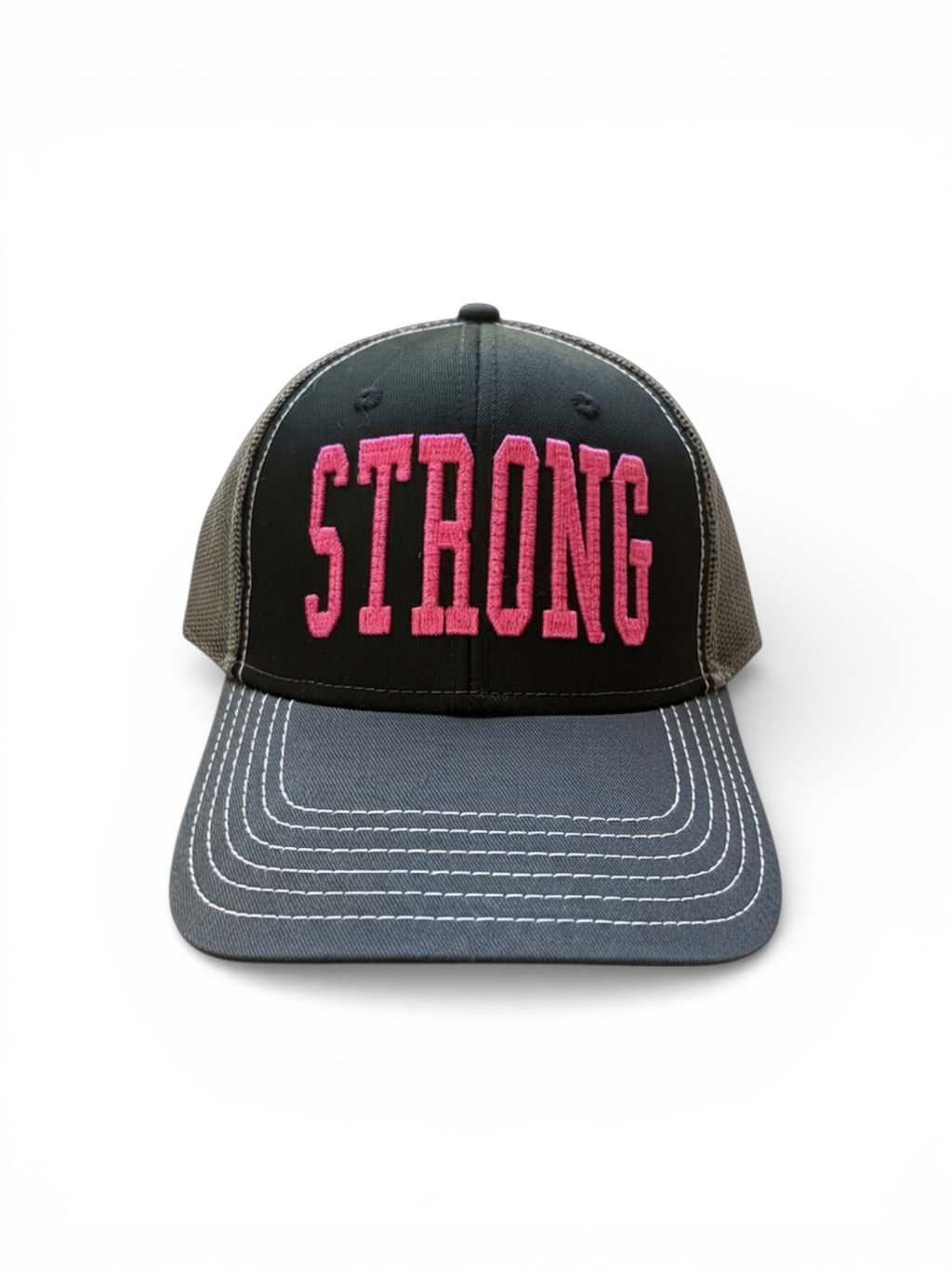 STRONG 3D Puff with texture embroidery trucker