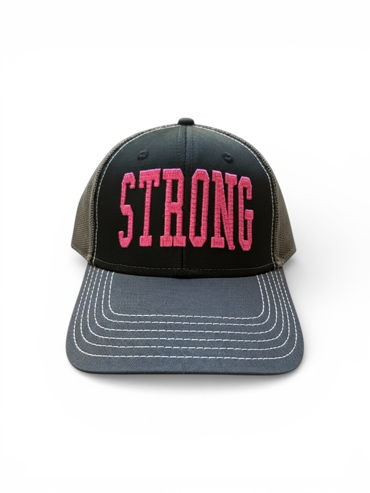 STRONG 3D Puff with texture embroidery trucker