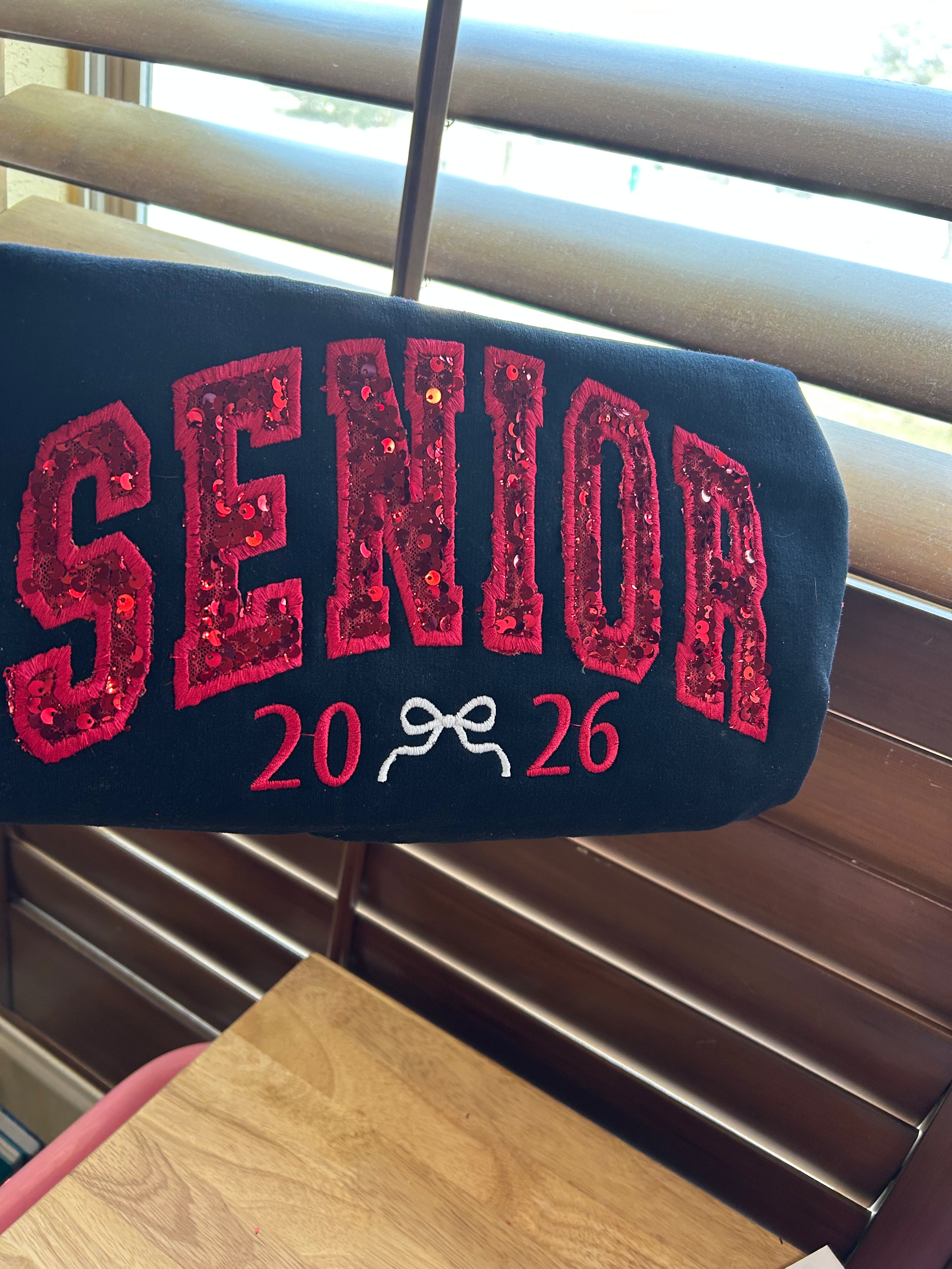 Custom Sequin Senior Sweatshirt