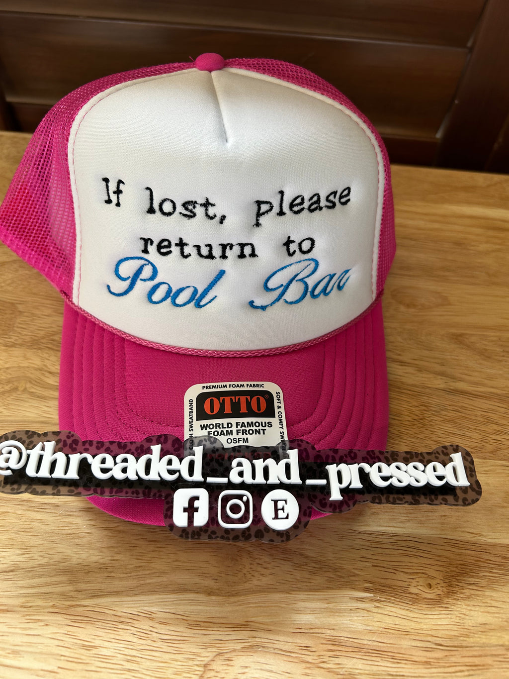 If Lost, Please Return to Pool Bar Trucker Hat