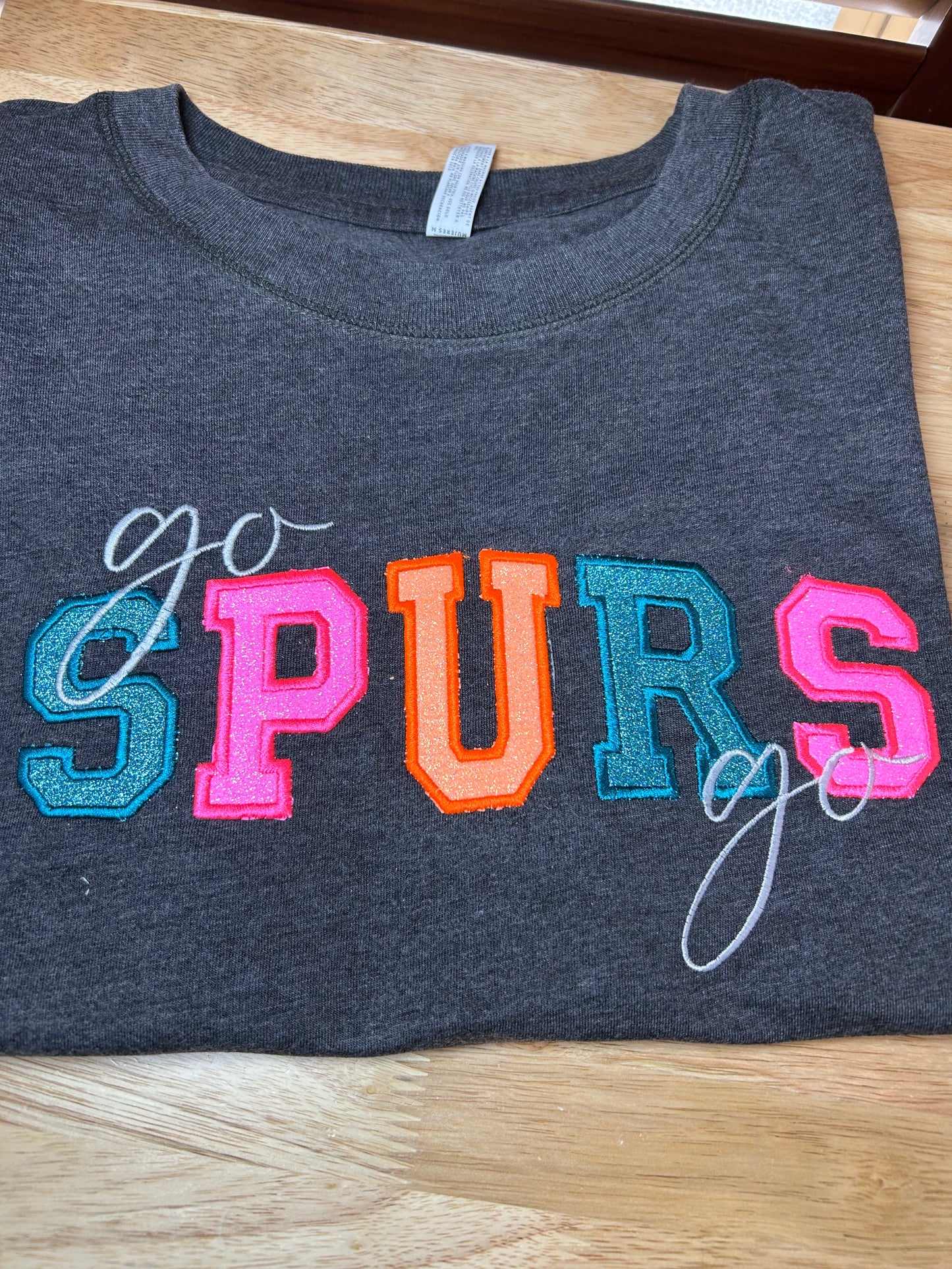 San Antonio neon glitter colors Basketball tee! Finals Shirt