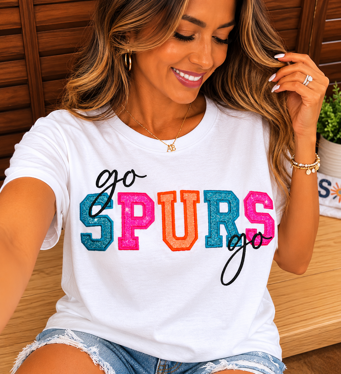San Antonio neon glitter colors Basketball tee! Finals Shirt