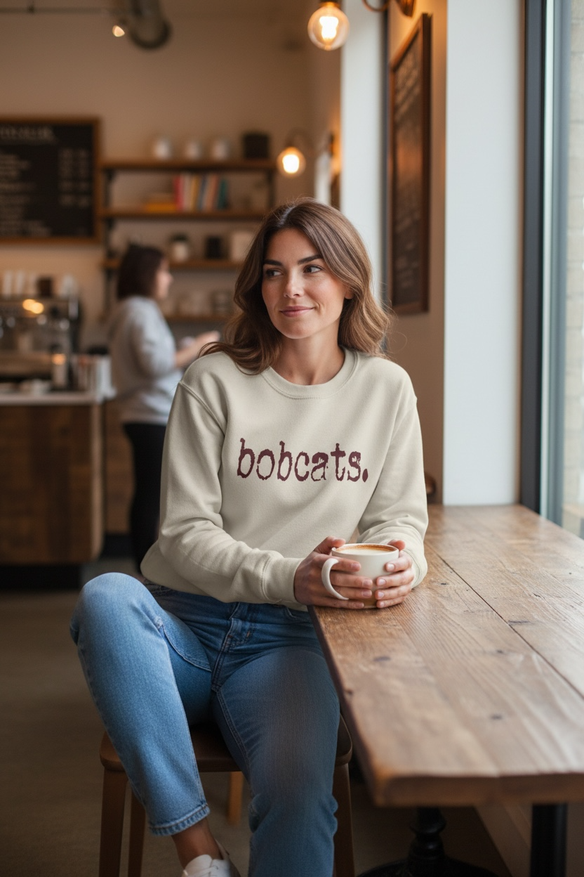 Bobcats Typography Sweatshirt