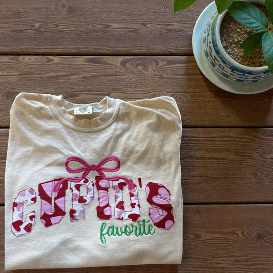 Cupid’s Favorite Long Sleeve Appliqué