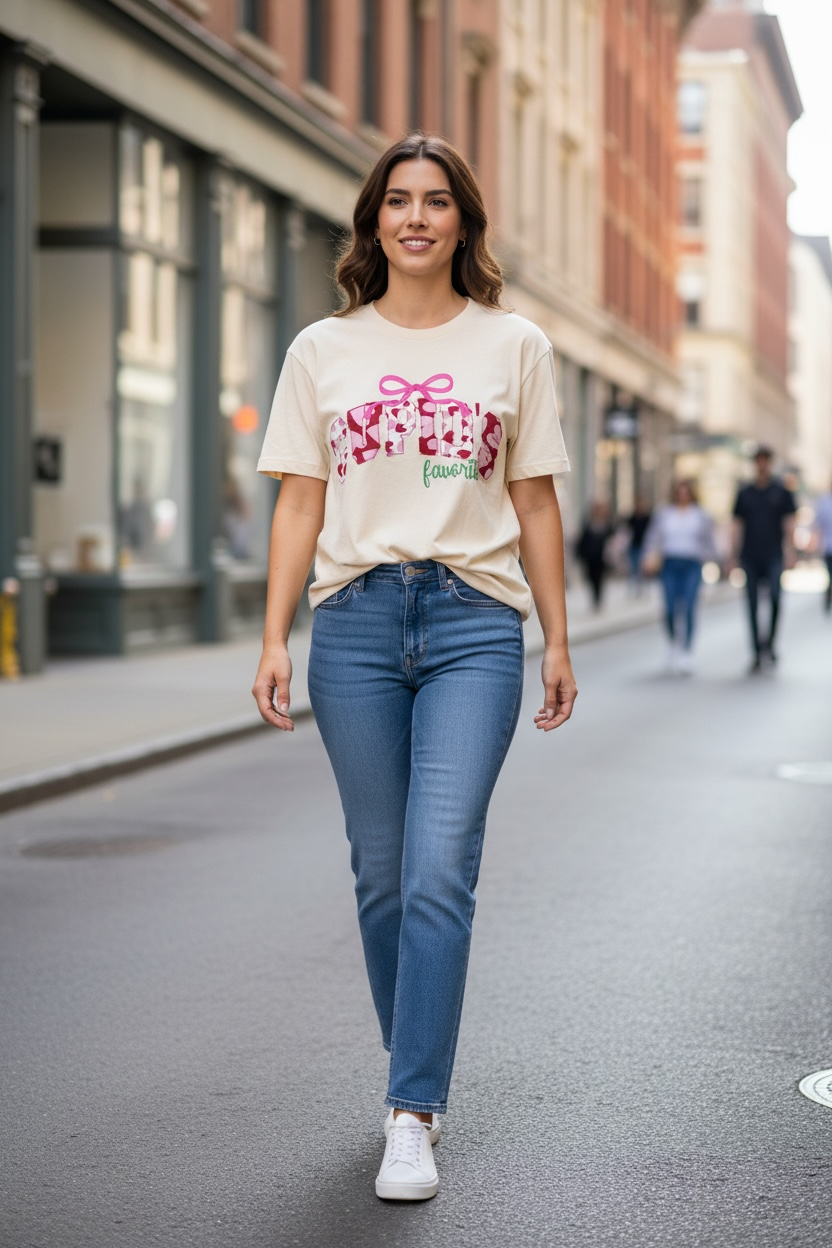 Cupid’s Favorite Long Sleeve Appliqué