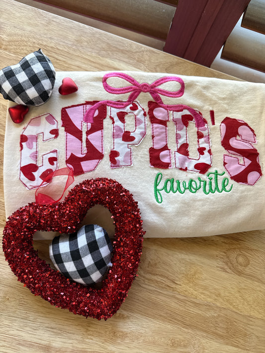 Cupid’s Favorite Long Sleeve Appliqué
