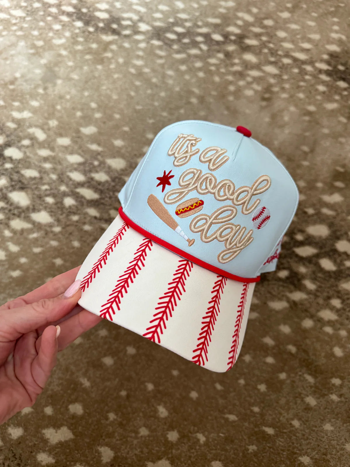 It’s a Good Day Baseball Foam Trucker Hat | Embroidered Baseball Mom Hat | Game Day Snapback | Ballpark Cap