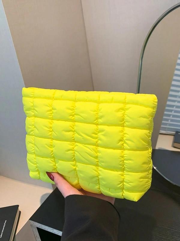 CUSTOM*****Large quilted Puff pouch CLUTCH