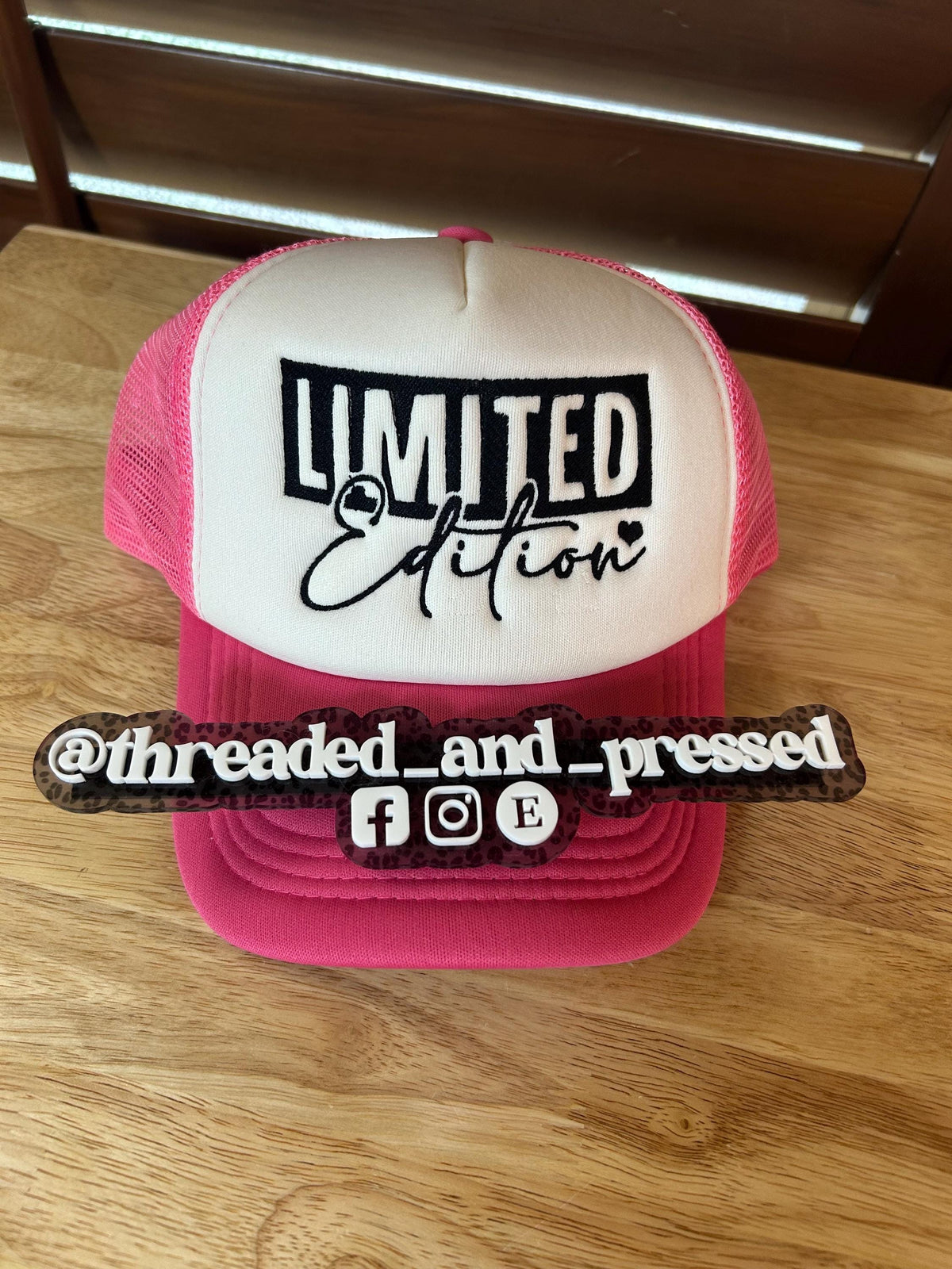 Embroidered - Limited Edition Trucker Hat - unique -  Snapback - foam - one of a kind - be you - self love