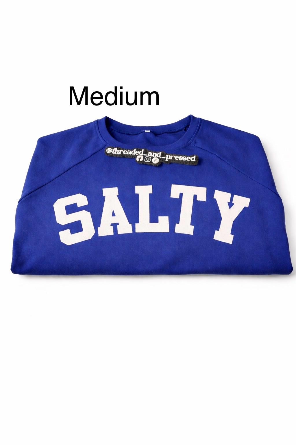Salty - long sleeve Distressed print Tee- Beach- sweatshirt- island - sandy