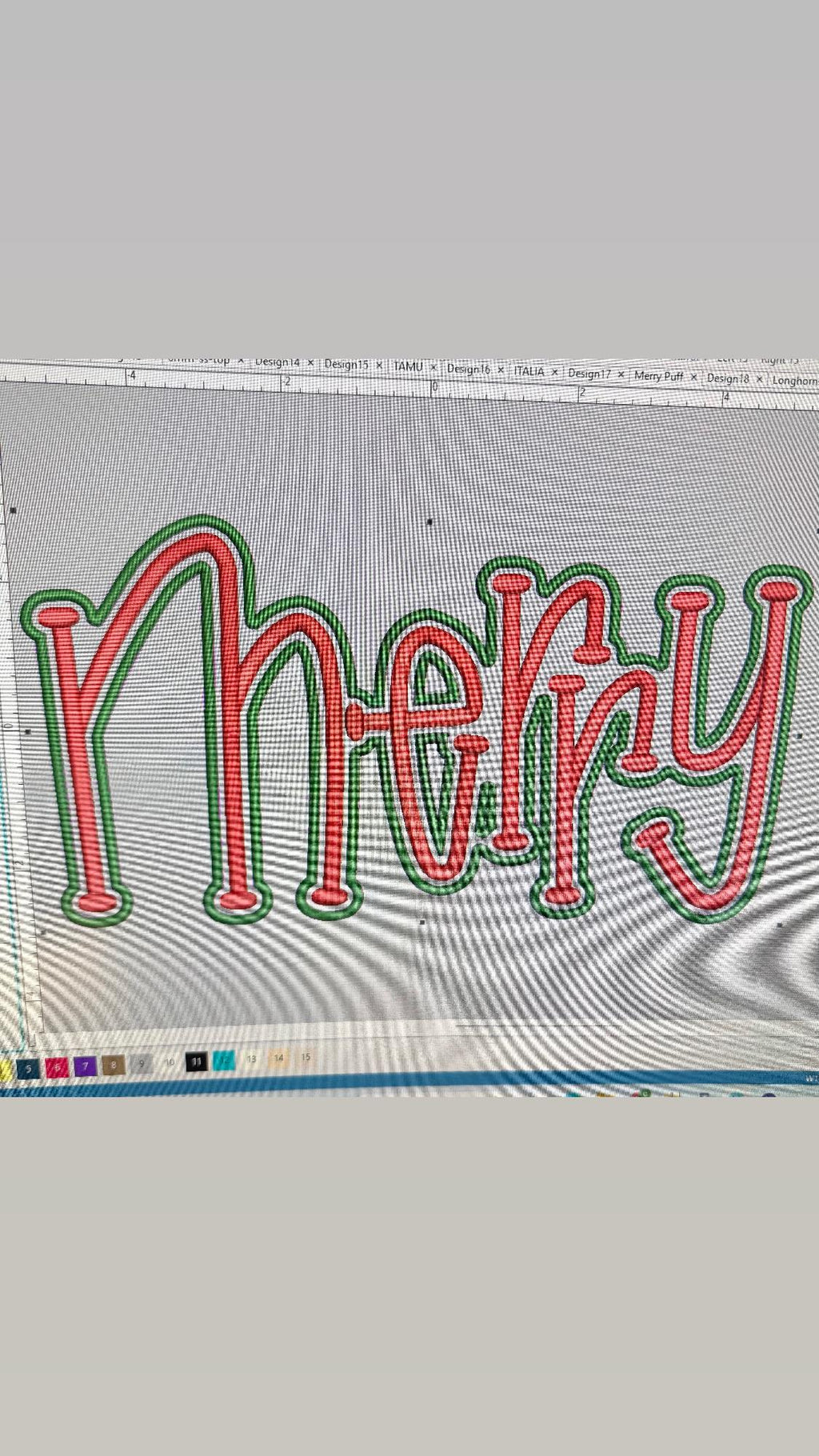 Puff Embroidered -  MERRY - Hoodie - sweatshirt - Christmas - party - Family pictures