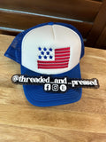 USA Flag - Embroidered hat- simple- minimal - July 4th America cap - BBQ -  gathering