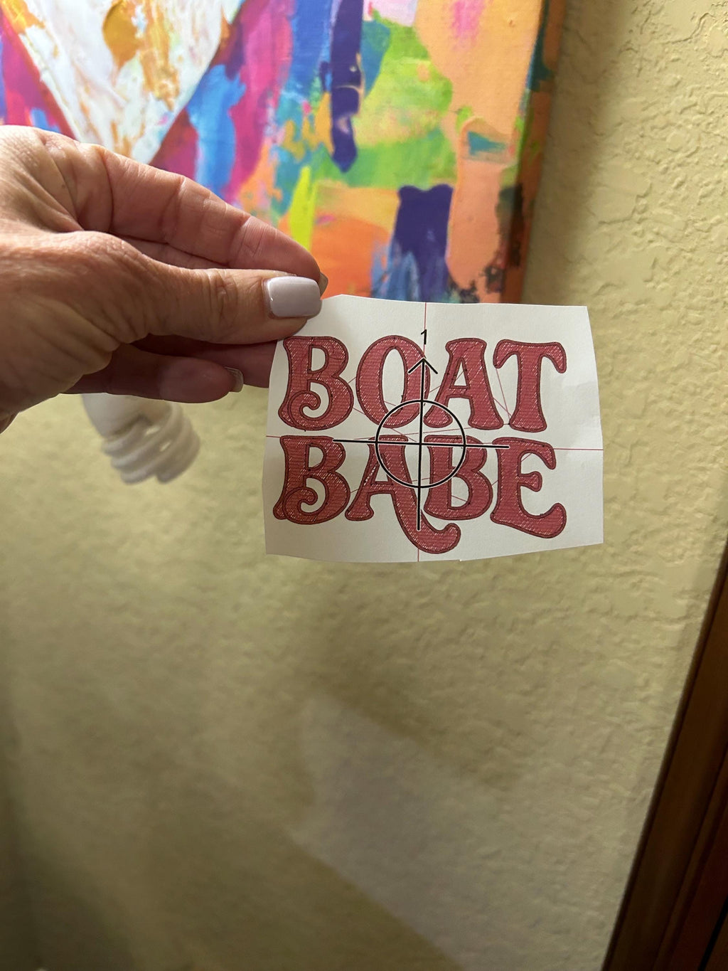 Embroidered - Boat Babe- boating - water girl - Bikini - hottie