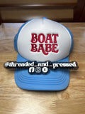 Embroidered - Boat Babe- boating - water girl - Bikini - hottie