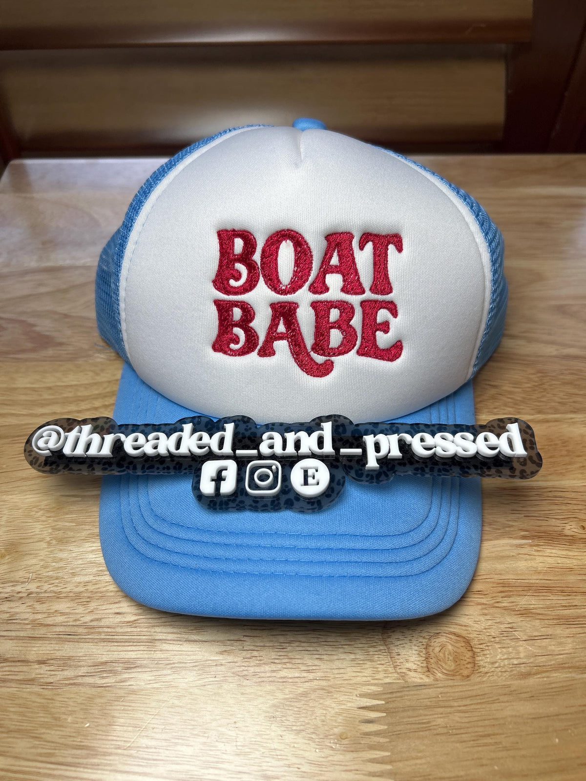 Embroidered - Boat Babe- boating - water girl - Bikini - hottie