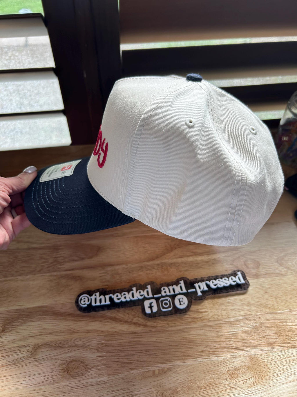 Embroidered Ol Lady  - Cap - Canvas- wife - lots of years - respect - funny - old