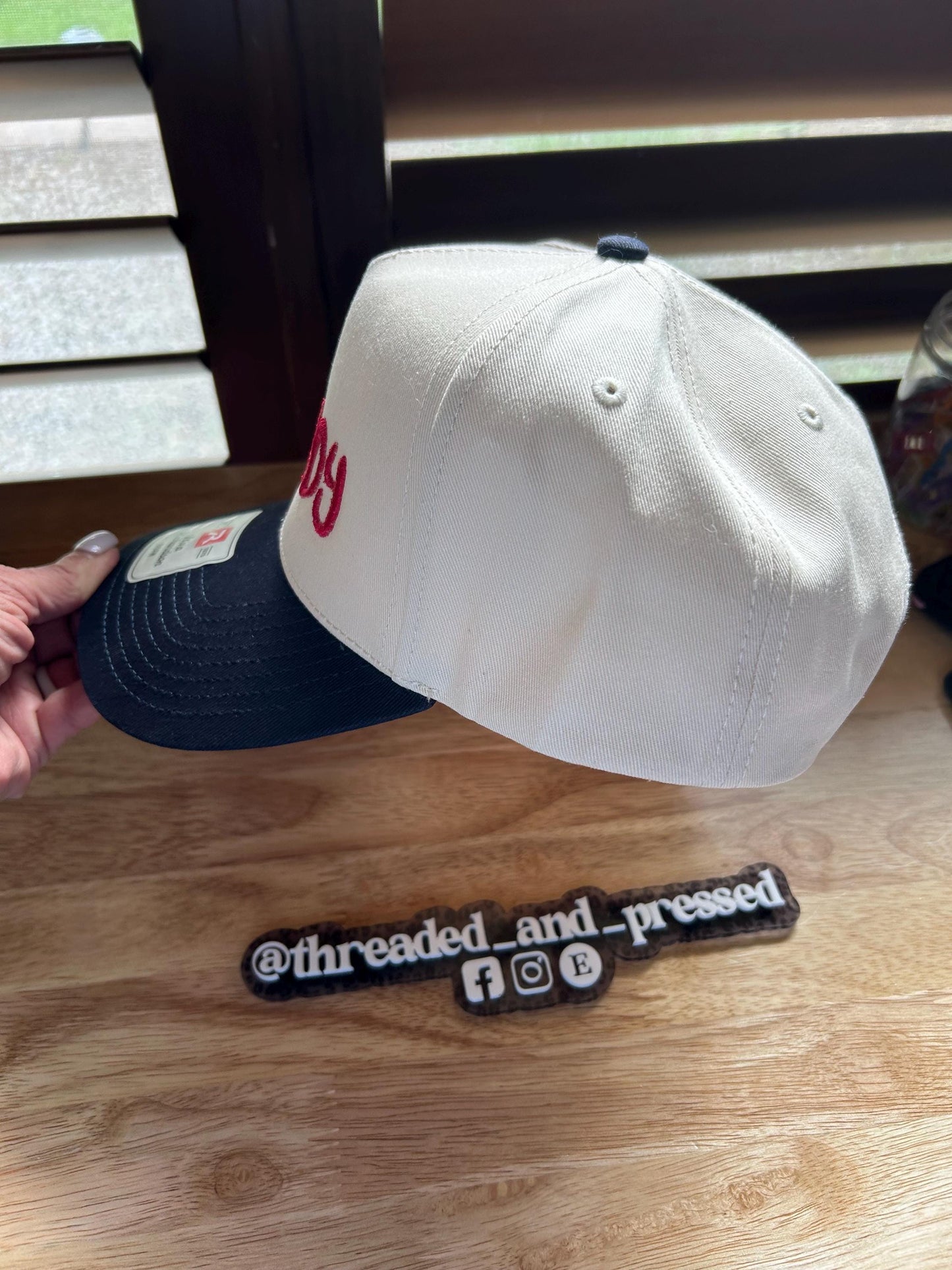 Embroidered Ol Lady  - Cap - Canvas- wife - lots of years - respect - funny - old