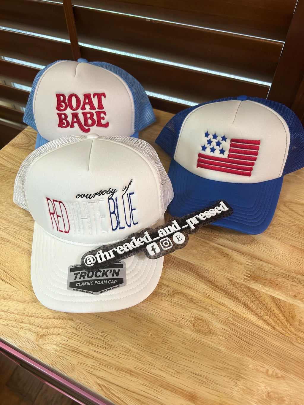 USA Flag - Embroidered hat- simple- minimal - July 4th America cap - BBQ -  gathering