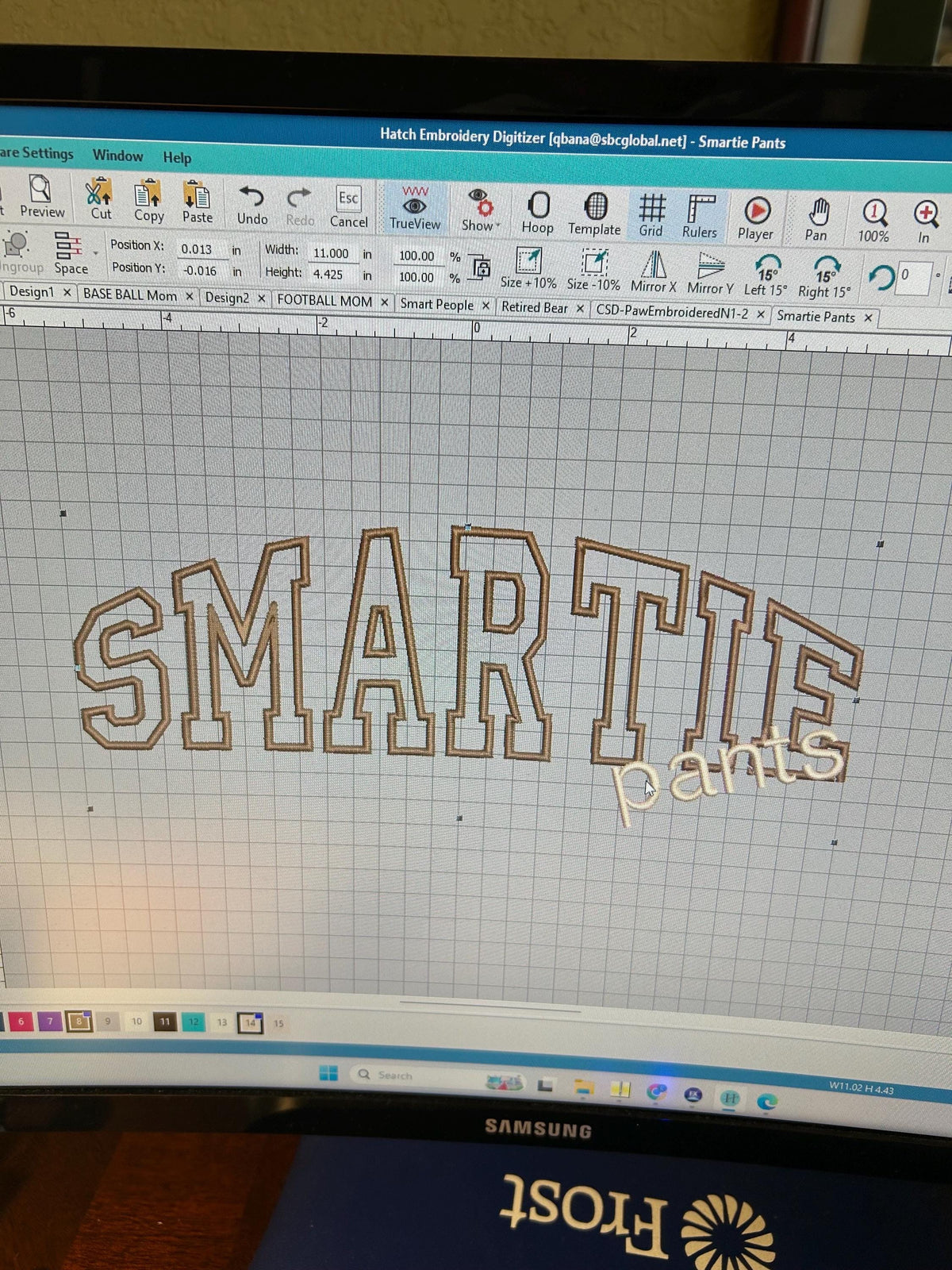 Smartie Pants Satin Appliqué Sweatshirt - sarcastic- intelligent- sassy - witty