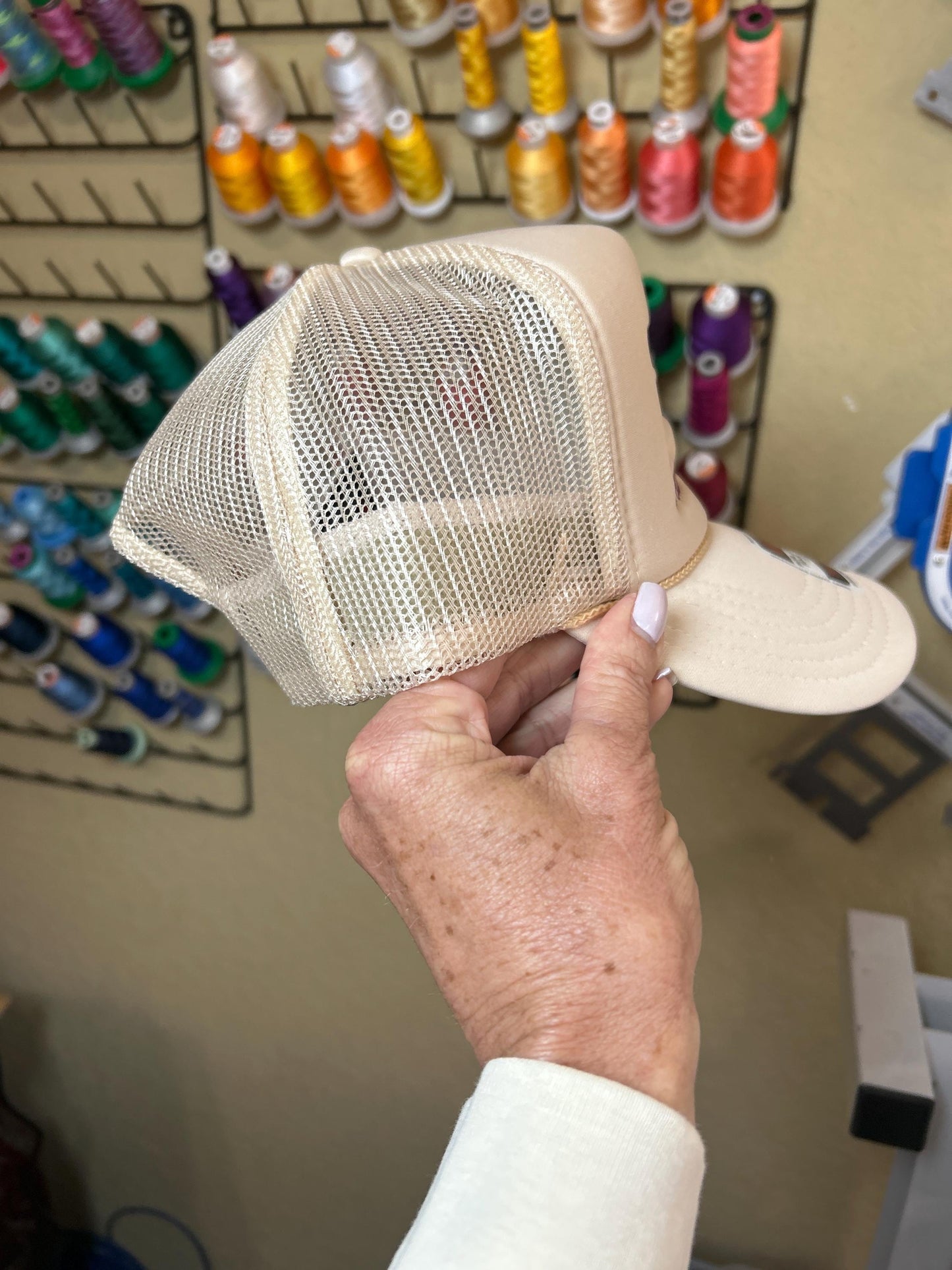 Embroidered God Made - Jesus saved - Texas raised  - Trucker Hat - Foam Cap, Faith - cross - Texan - Lone Star State - statement- Christian