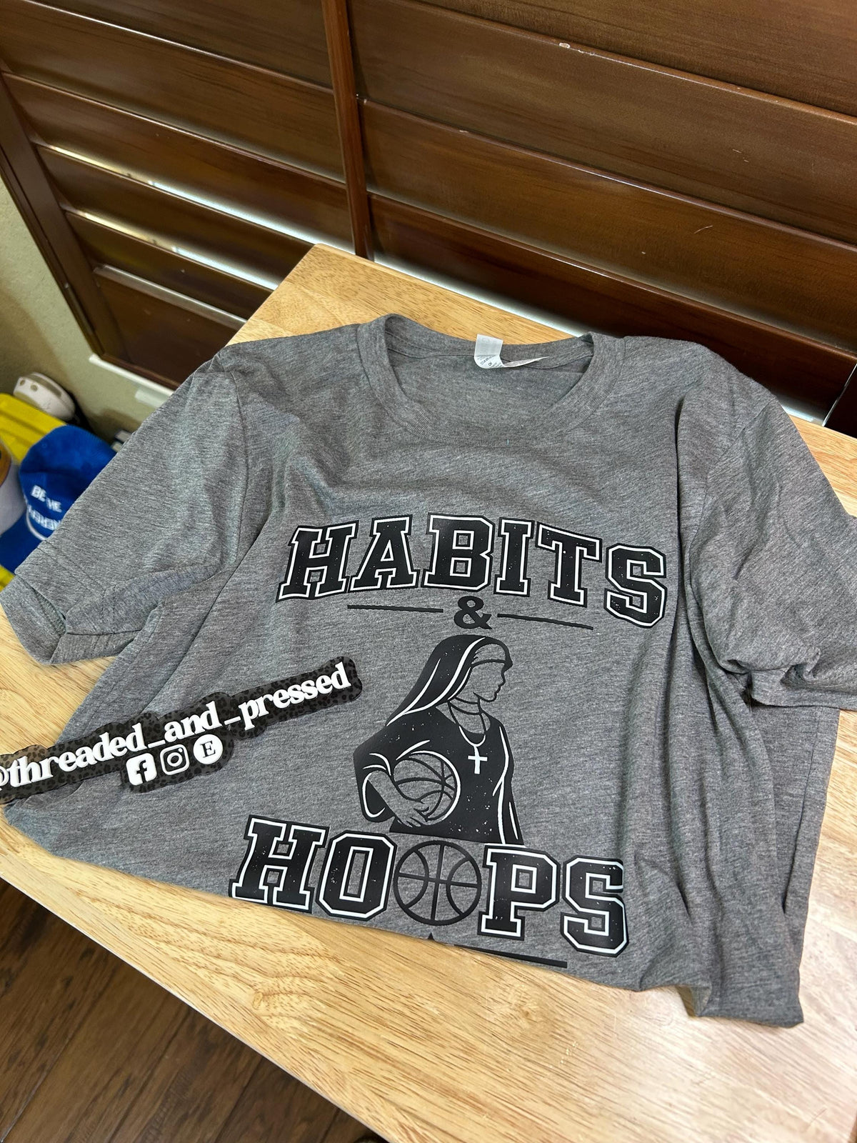 Habits & Hoops Basketball Shirt, Basketball Nun Tee, Faith Based Basketball Shirt, Been Praying for This Since Day 1 Shirt, Game Day Tee,
