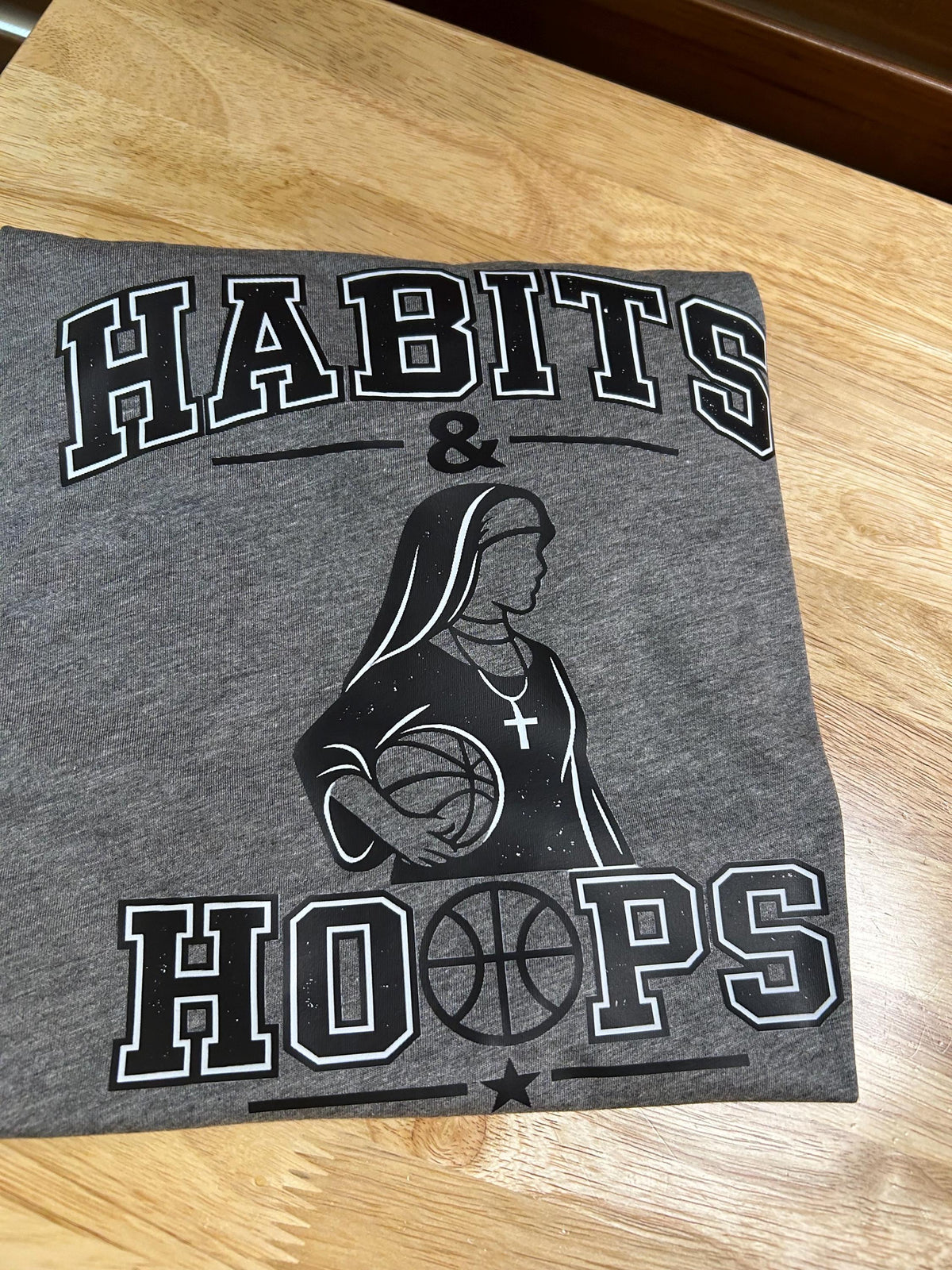 Habits & Hoops Basketball Shirt, Basketball Nun Tee, Faith Based Basketball Shirt, Been Praying for This Since Day 1 Shirt, Game Day Tee,
