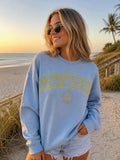Sun-kissed embroidered outline sweatshirt- Golden - glow - bronze