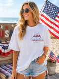 Embroidered Christian Patriotic Shirt - Faith Based American Pride Shirt - Faith & Freedom shirt - God Bless America - Christian Gift
