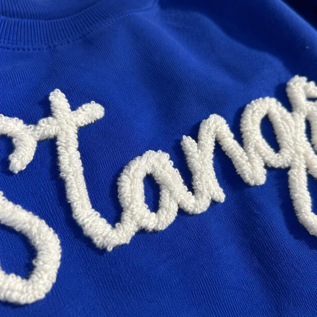 Chenille Yarn  embroidered CUSTOM TEAM sweatshirt- Mom - Fan - Sports
