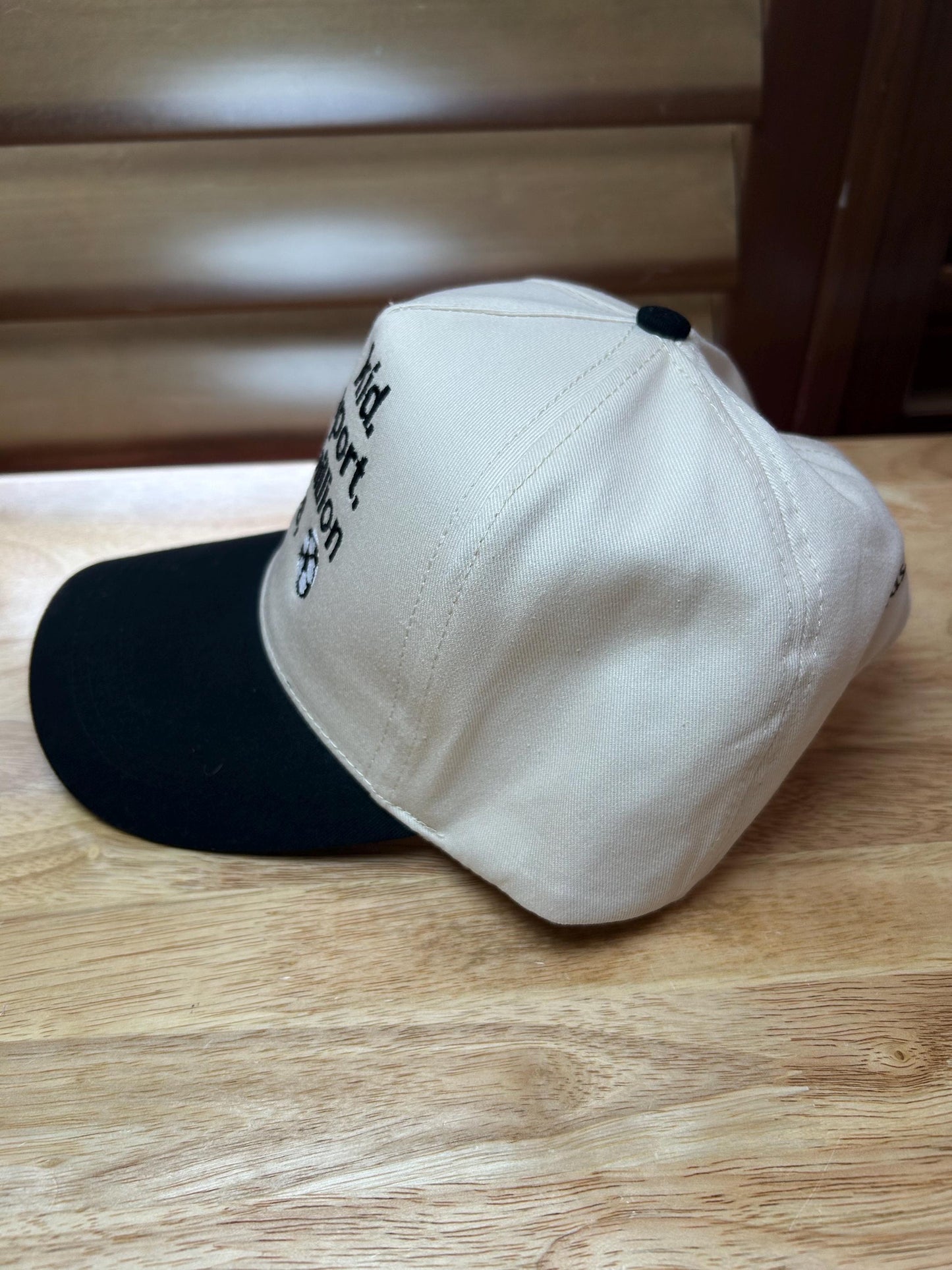 Custom Embroidered One kid sports  - Cap -hat- travel teams - baseball - funny -soccer - volleyball - cheer -dance- gymnastics