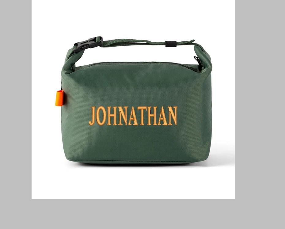 CUSTOM - Insulated Oxford cloth lunch bag with - Buckle closure  -Wide- large capacity - Picnic  kids - work - Bento- box pouch- PRESALE++