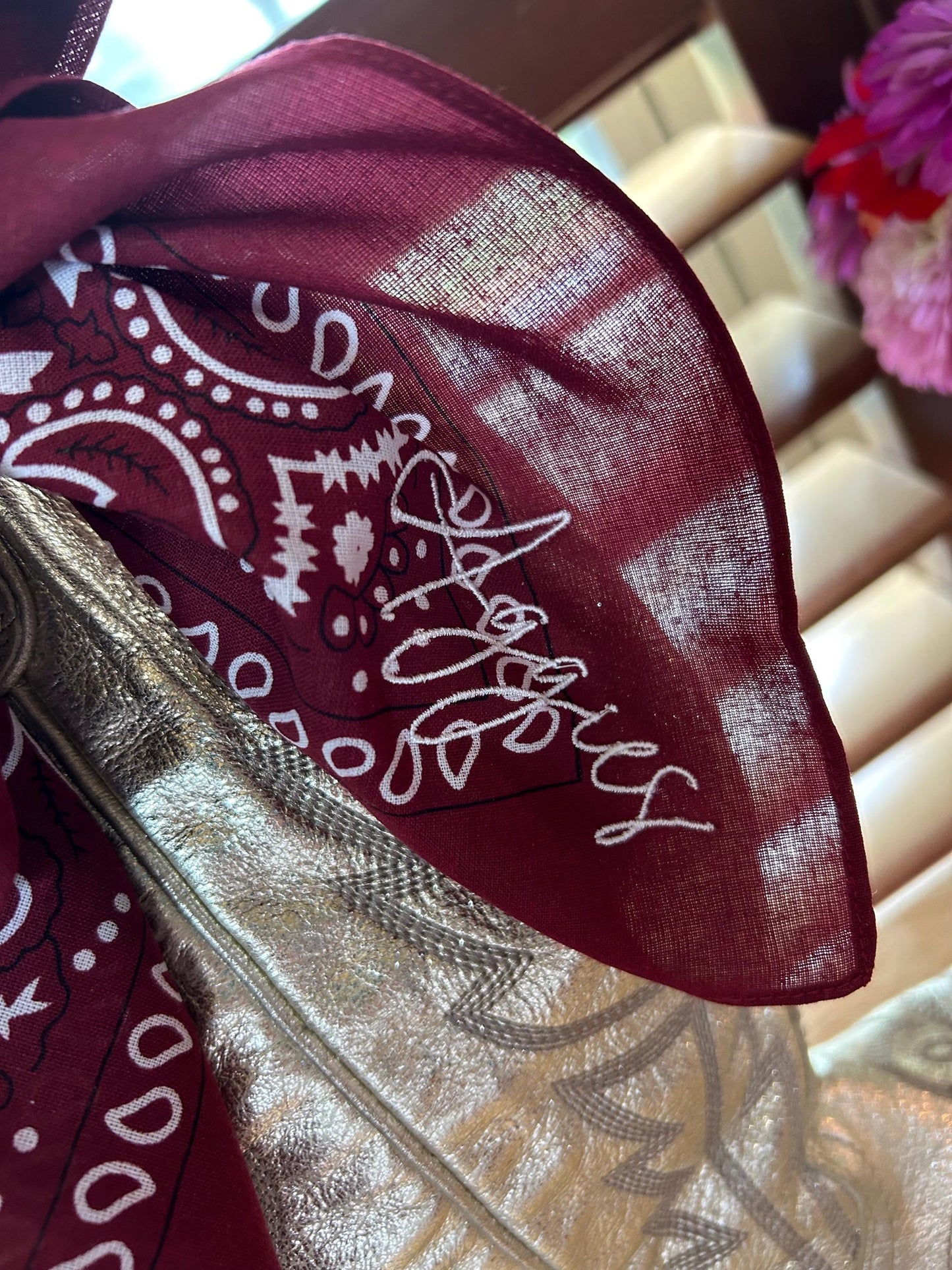 CUSTOM - Boot Bandana | Game Day Boot Bow | Western Scarf | College Football | Sorority Style | Concert Outfit Trend - bachelorette gift