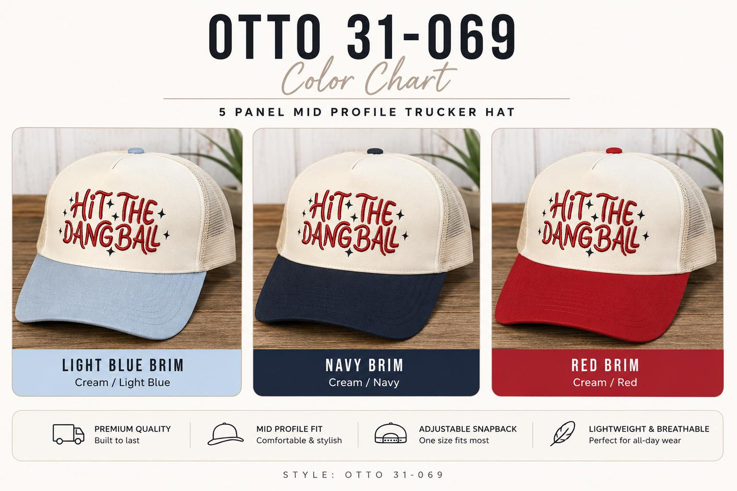 Embroidered Hit the Dang Ball Hat, 3 D Puff Softball Mom Hat, Baseball Mom - Trucker Hat, Game Day Hat, Ballpark Hat, Sports Mom Gift