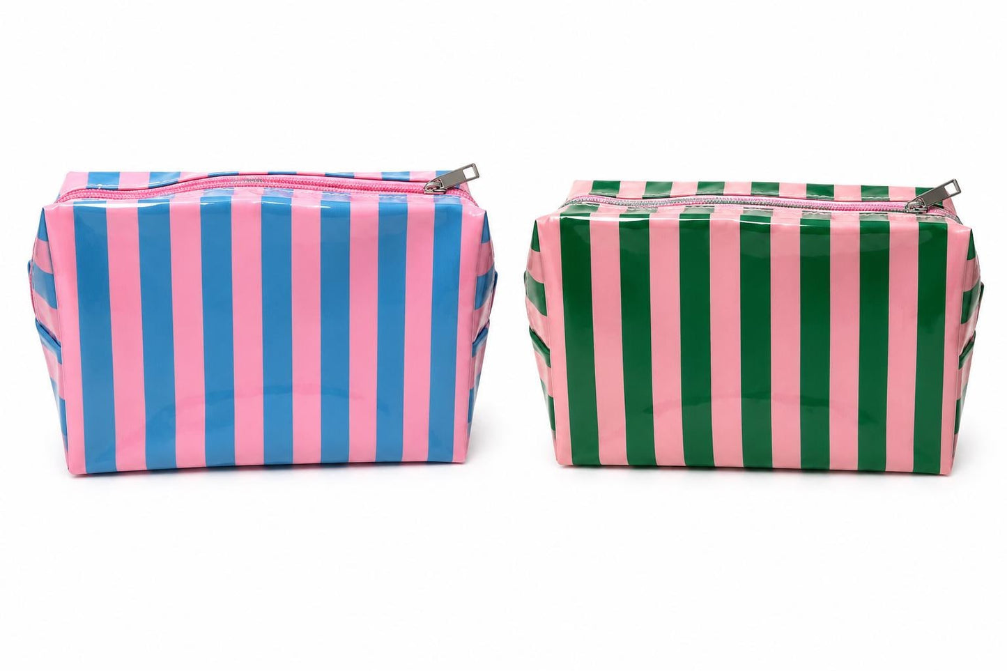 Personalized Striped Cosmetic Bag | pencil bag- Custom Makeup Bag | Monogram Travel Pouch | Bridesmaid Gift - back to school - pencil case