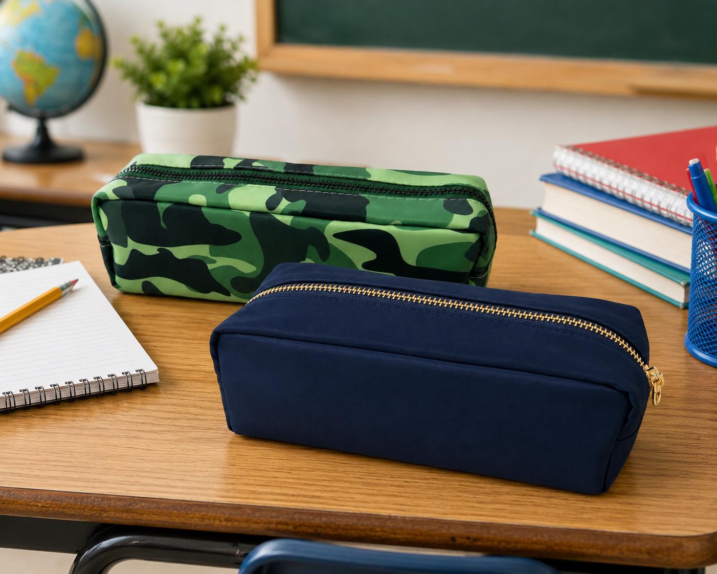 Personalized Cosmetic Bag | Monogram Bag | Travel Toiletry Bag | Custom nylon Pouch | Gift for Him | Organizer - school supplies - pencil