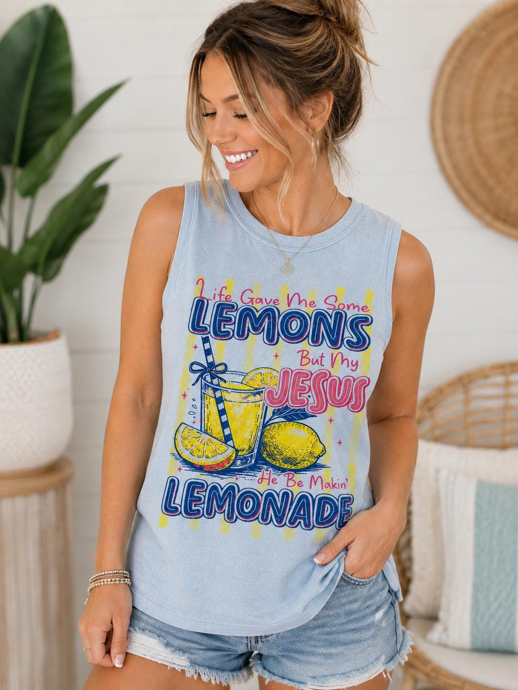 Summer - fresh designs - Comfort Colors- Tank Top | Summer Graphics Tank | Beach Tank | Christian Tank | Coffee Tank | Cute Womens Tank Top