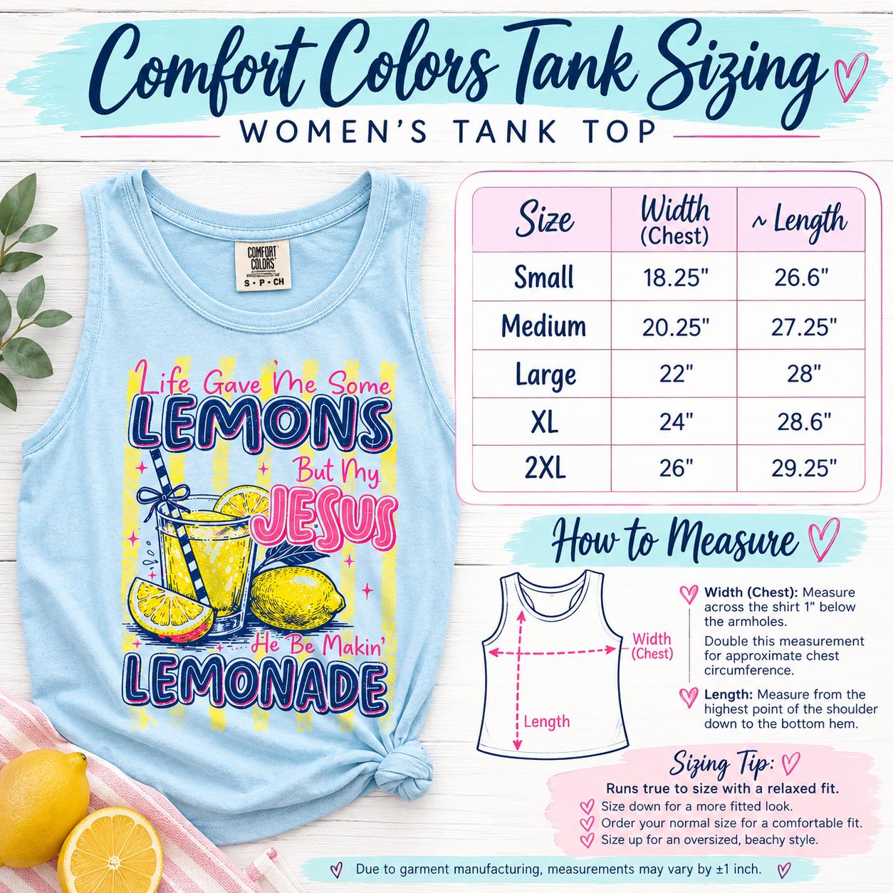 Summer - fresh designs - Comfort Colors- Tank Top | Summer Graphics Tank | Beach Tank | Christian Tank | Coffee Tank | Cute Womens Tank Top