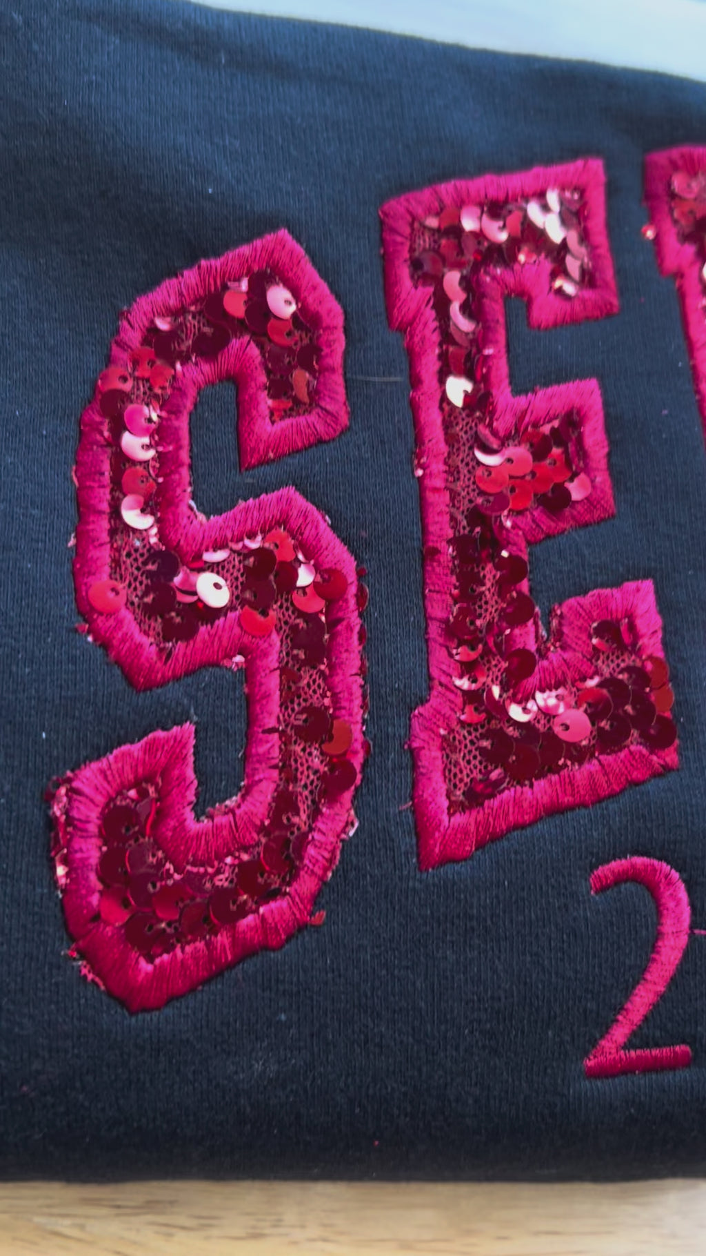 Custom Sequin Senior Sweatshirt