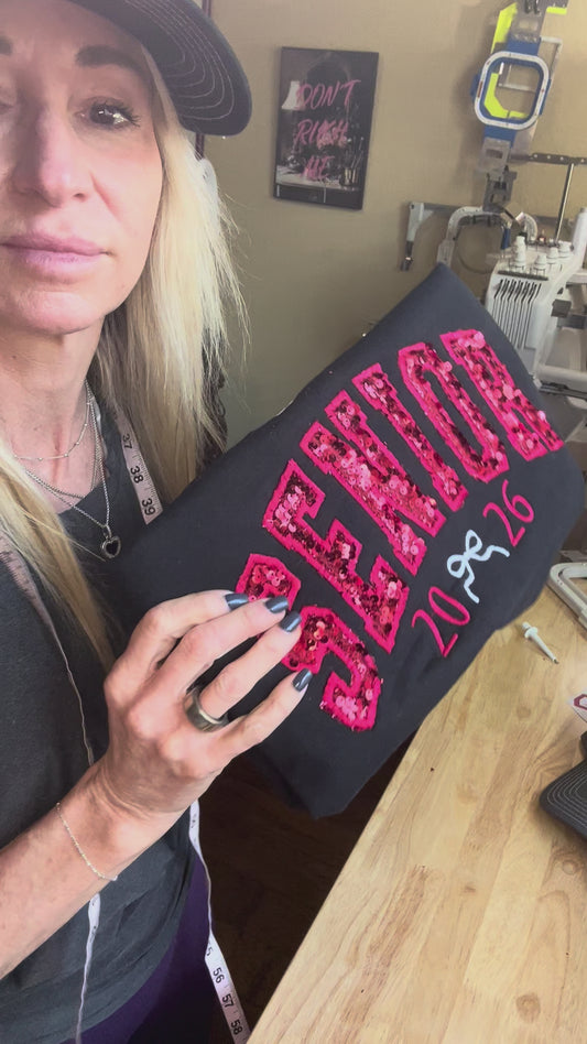 Custom Sequin Senior Sweatshirt