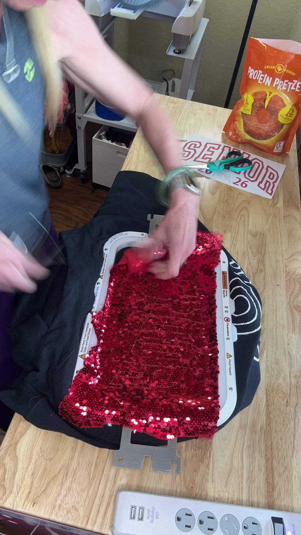 Custom Sequin Senior Sweatshirt